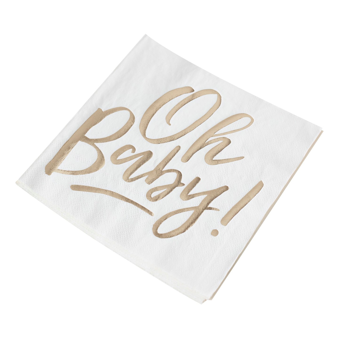 "Oh Baby" servietter- guld