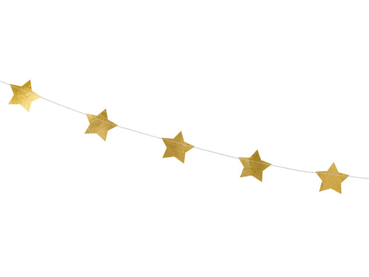 Stjerneguirlande i guld