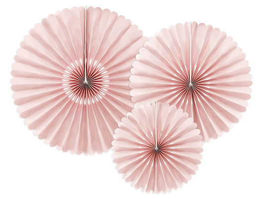 Rosefarvede faner, 3 stk