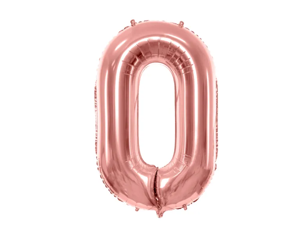 Tal ballon, 86 cm - rosaguld