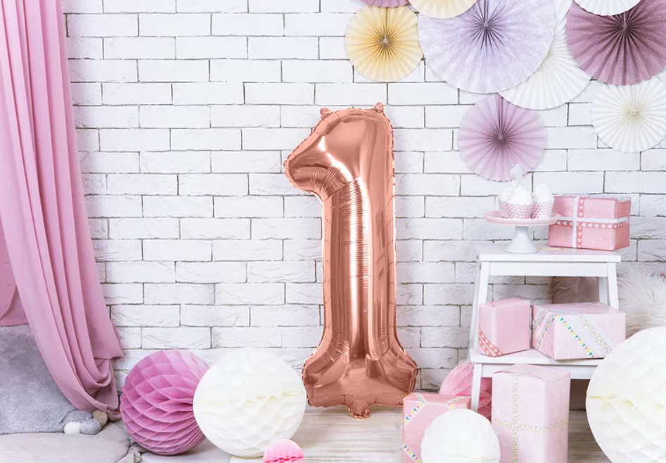 Tal ballon, 86 cm - rosaguld