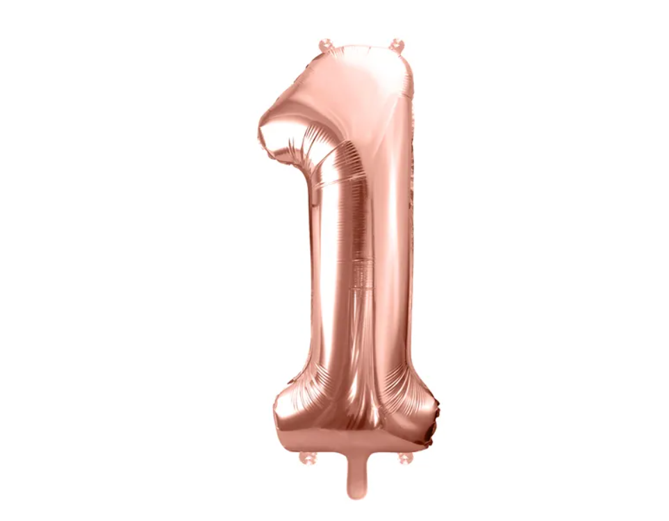 Tal ballon, 86 cm - rosaguld