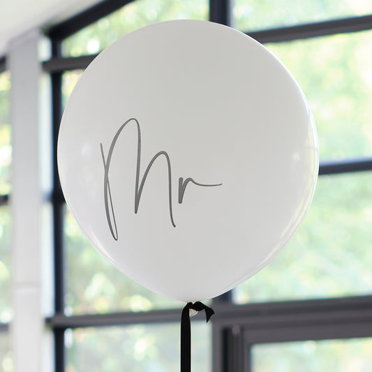 "Mr" bryllups- eller polterabendballon