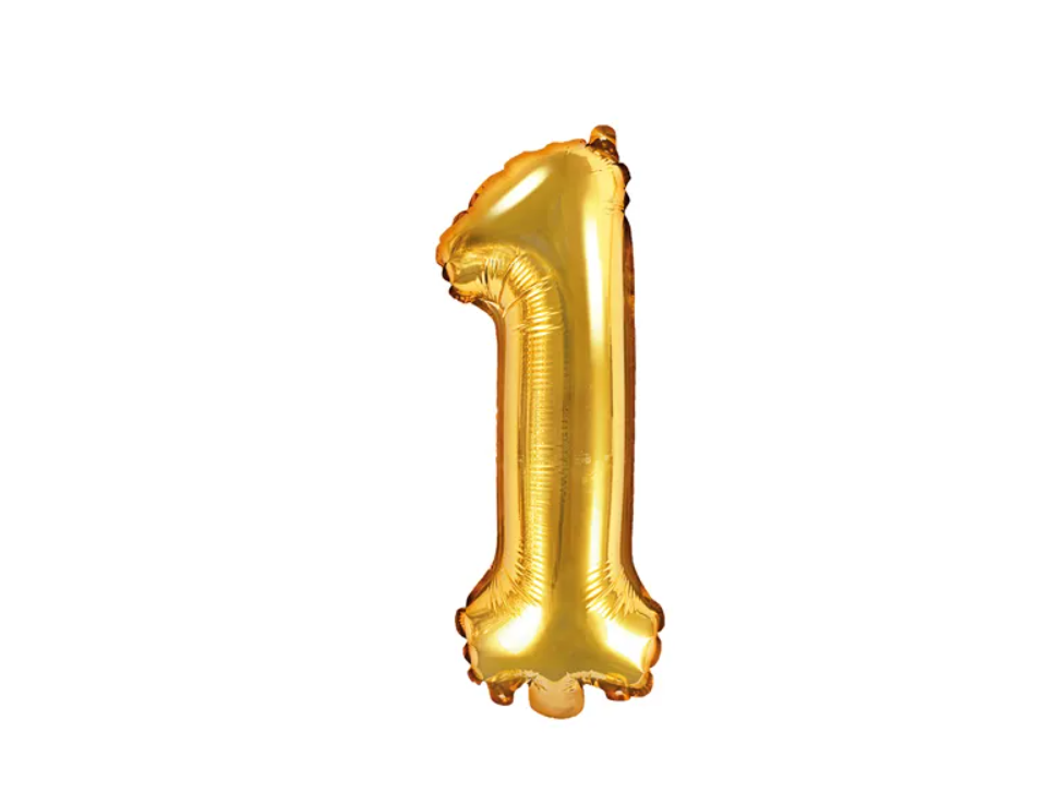 Tal ballon, 86 cm - guld