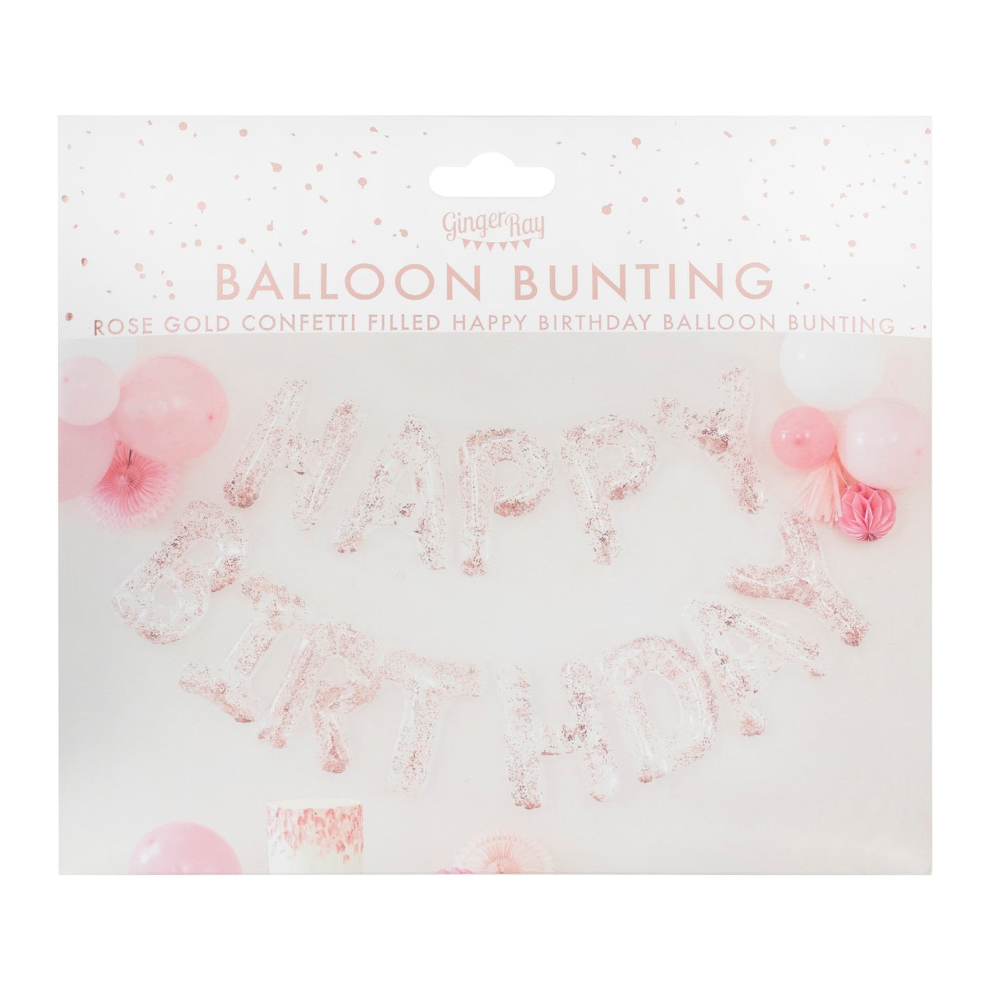 "Happy Birthday" ballonbogstavsguirlande