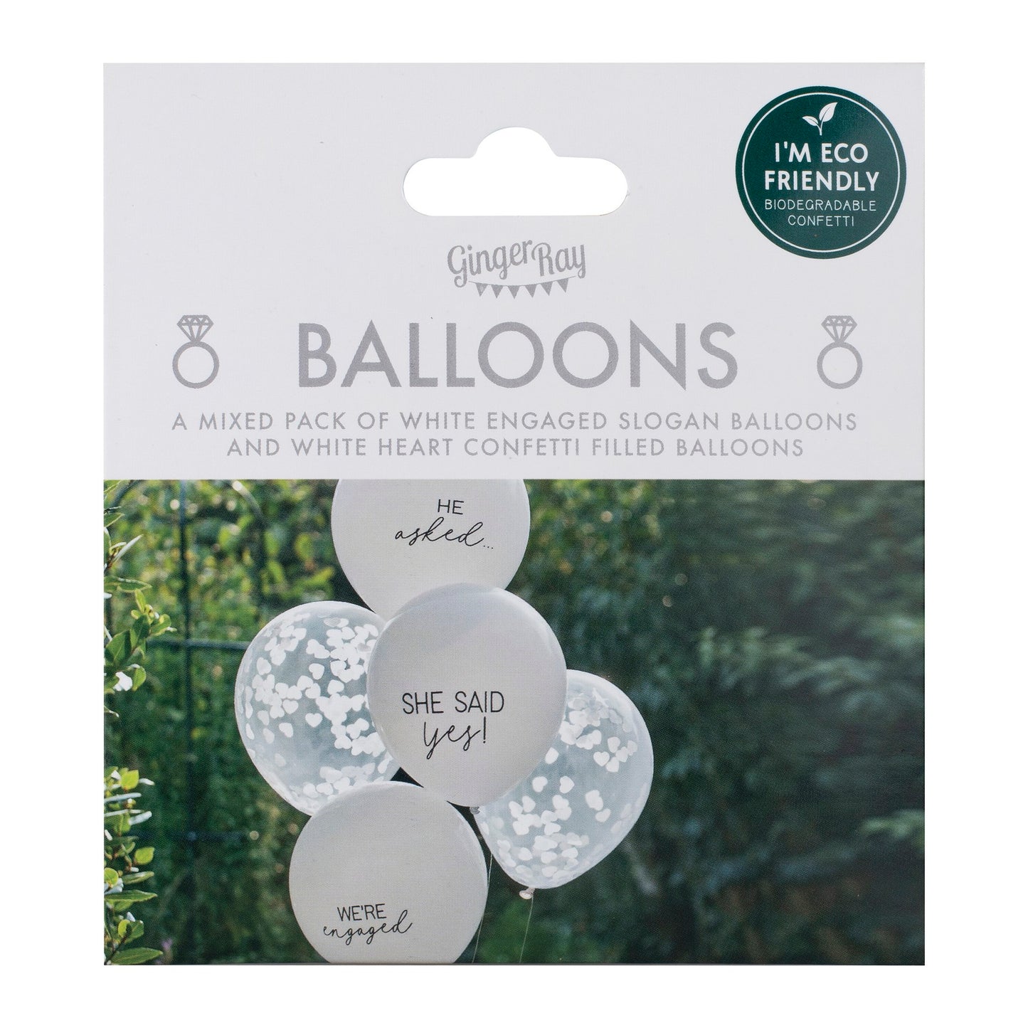 Bryllups- eller polterabend ballonbuket