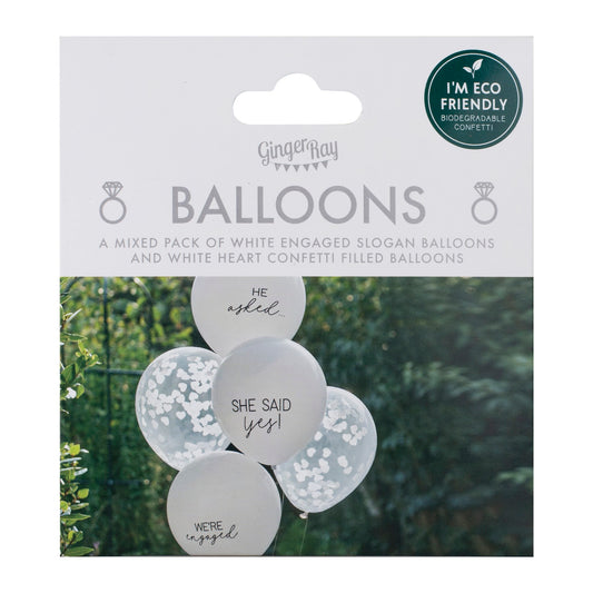 Bryllups- eller polterabend ballonbuket