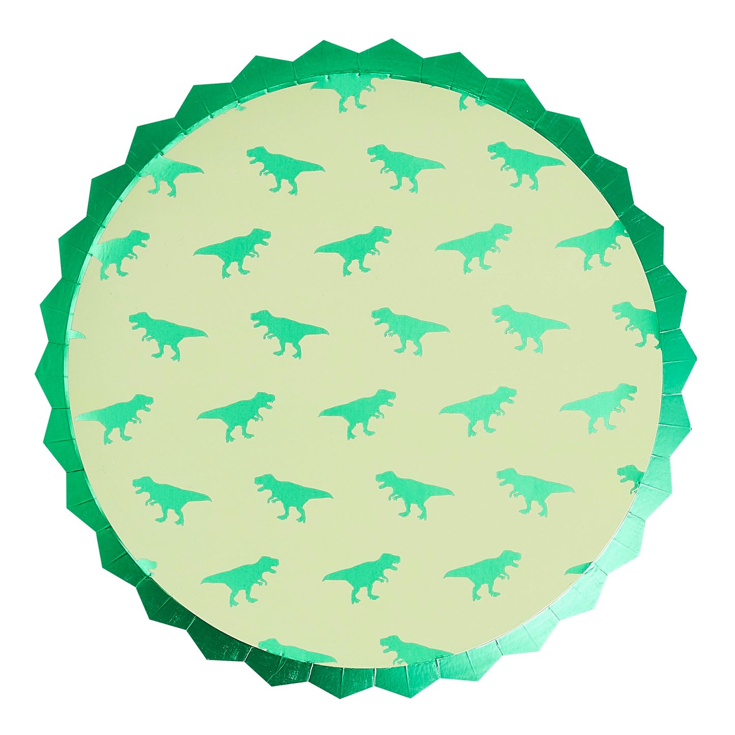 Paptallerkner i dinosaur-print
