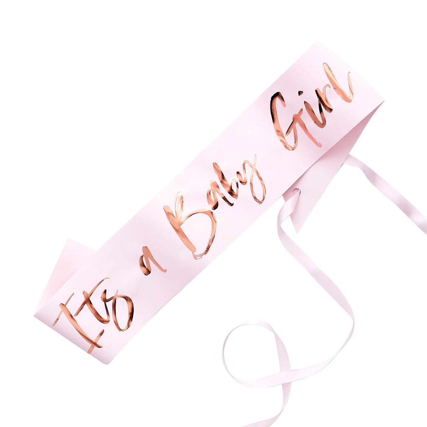 Lyserødt "Baby Girl" skråbånd
