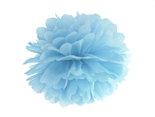 Pom pom 25 cm - blå