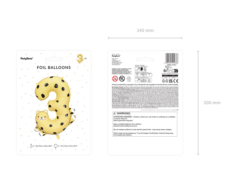 Leopard talballon - 3