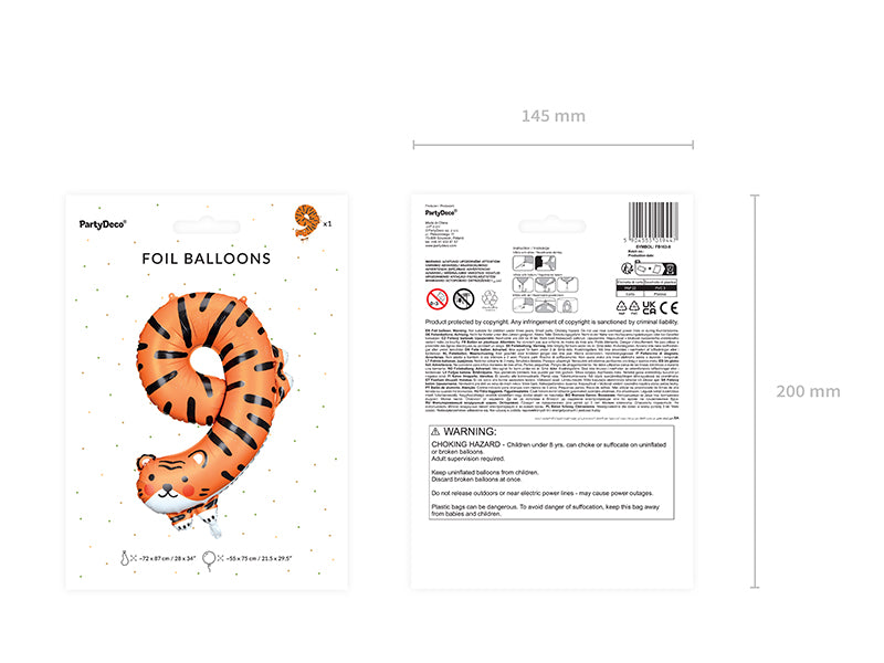 Tiger talballon - 9