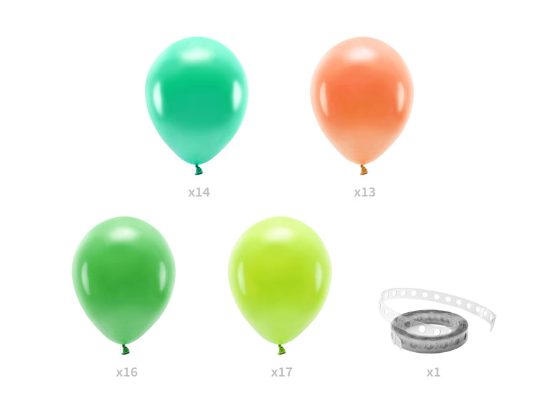 Ballonbue grøn med blade