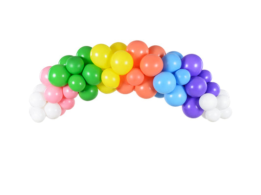 Regnbuefarvet ballonbue