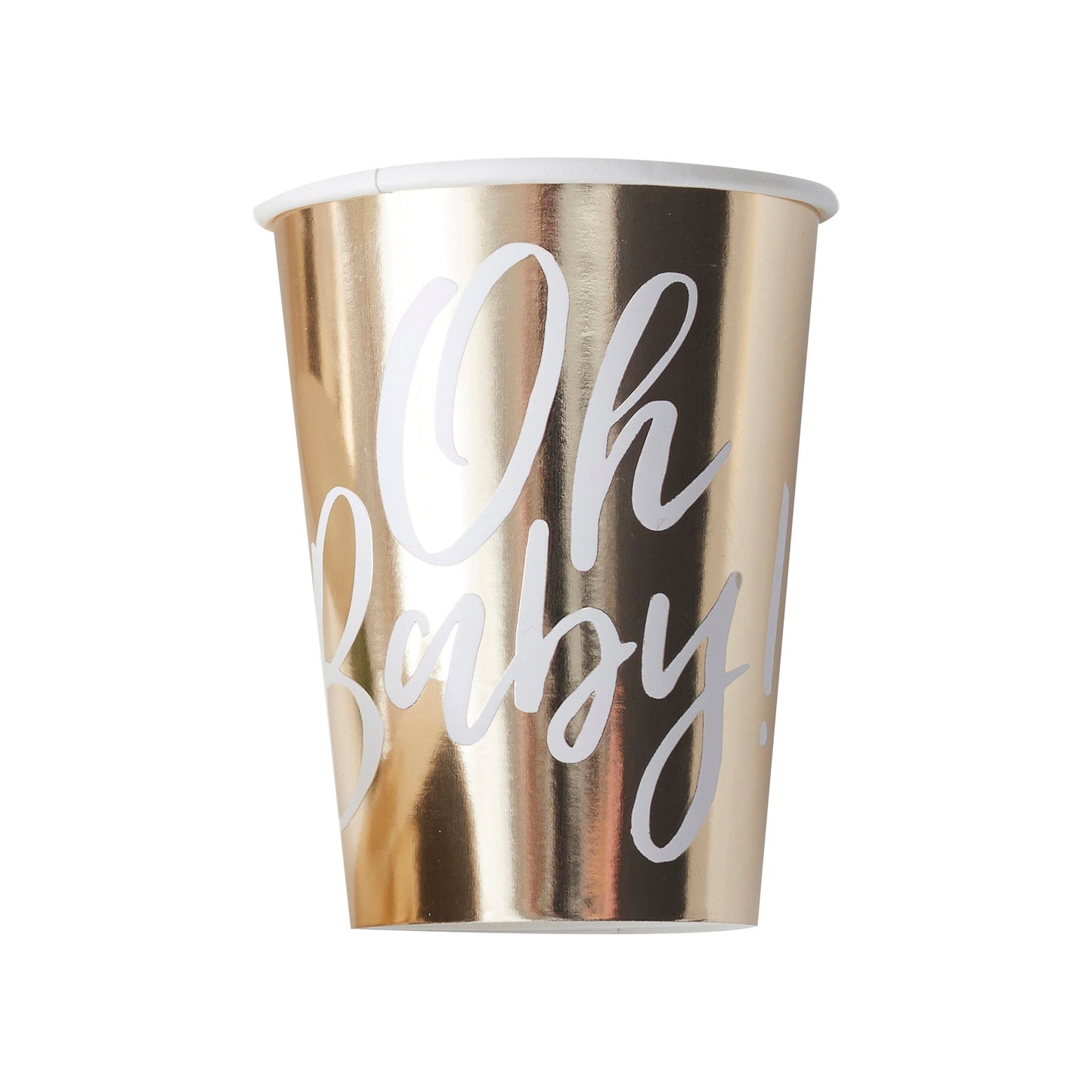 "Oh Baby" papirkopper - guld