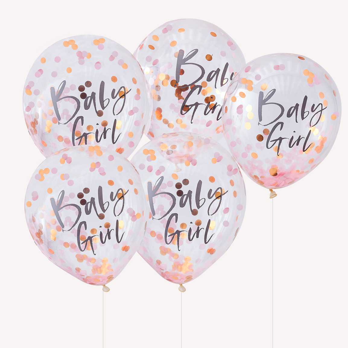 Baby Girl Balloner - pink og guld eller blå og guld