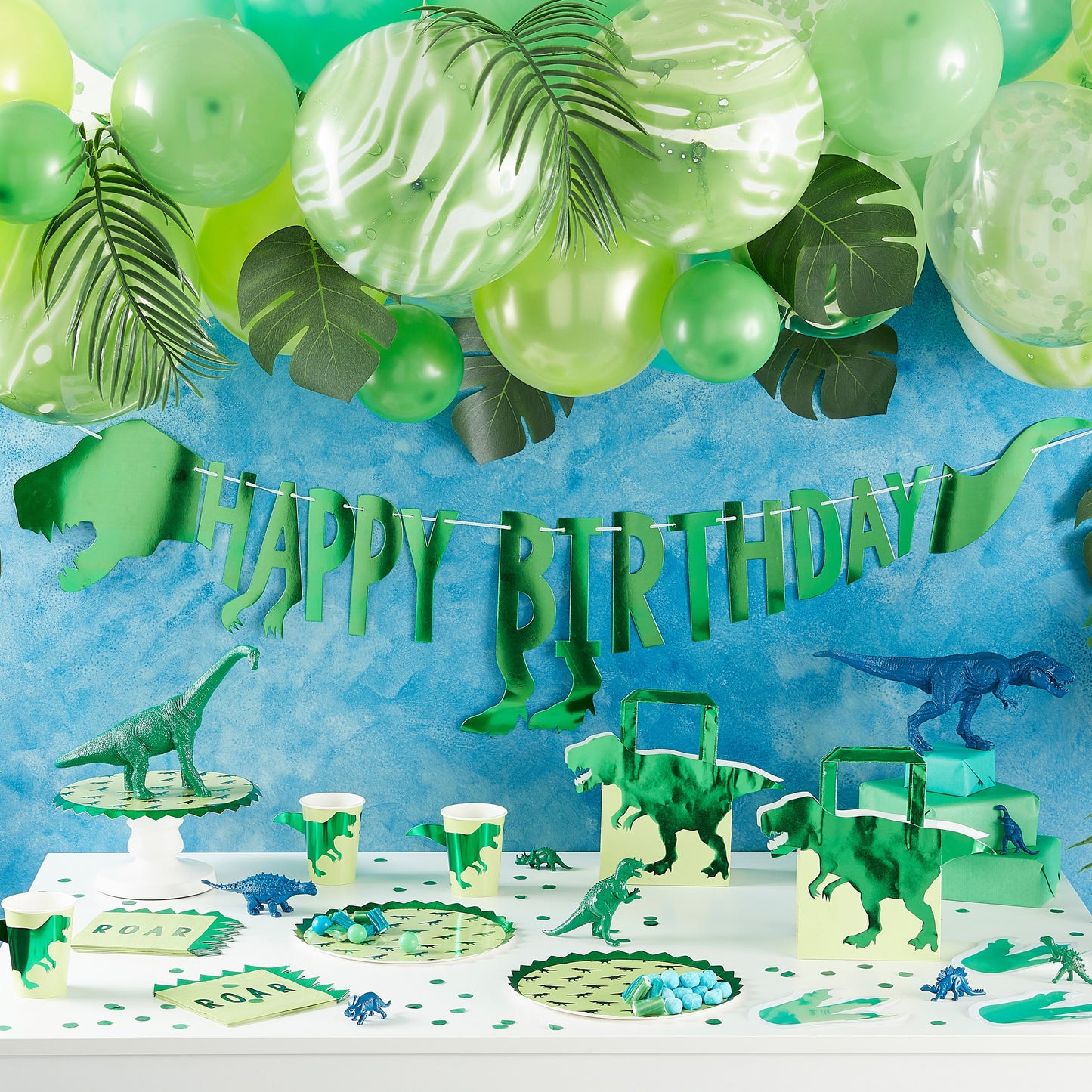 Papirservietter i dinosaur-design