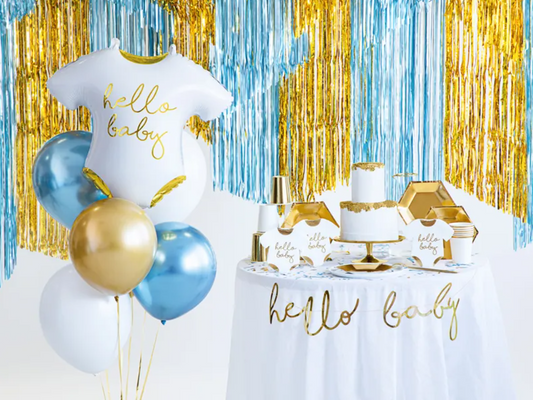 Gardin/backdrop - guld - 0,9 x 2,5 m