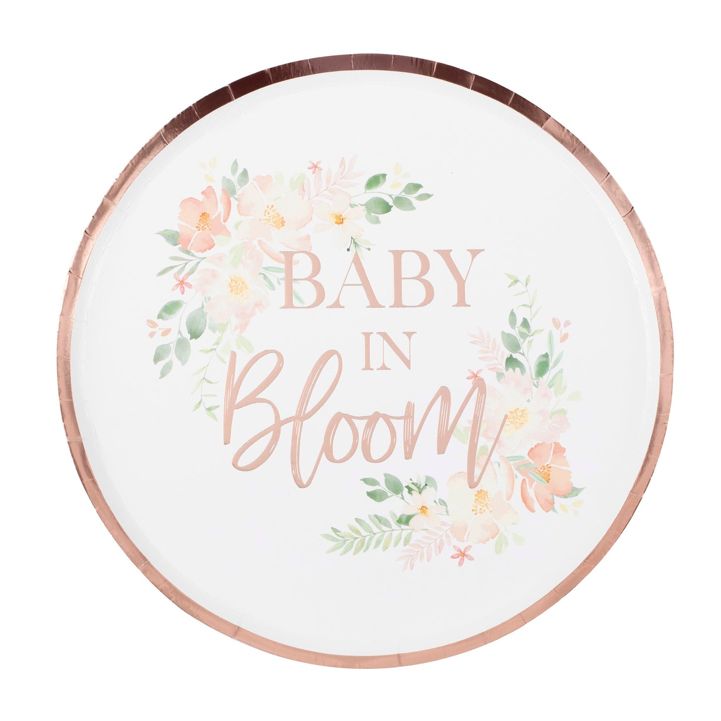 Baby in Bloom paptallerkner - 8 stk